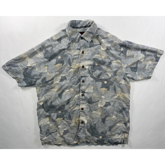 Tommy Bahama Other - Tommy Bahama Men’s Size Medium Hawaiian Shirt Floral 100% Silk Button Up Blue